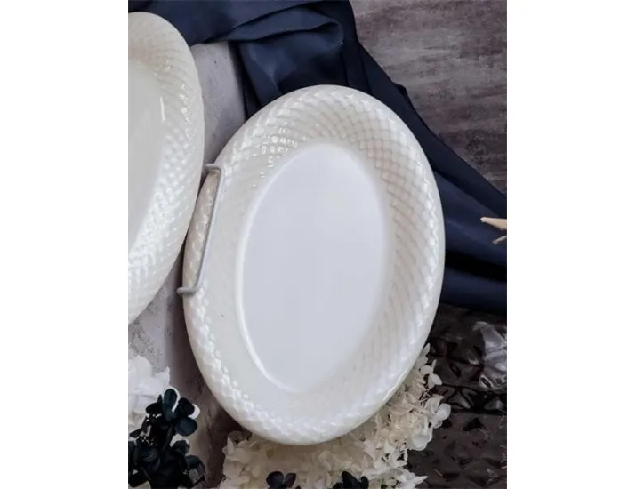 Блюдо овальное 34см Porland Aqua