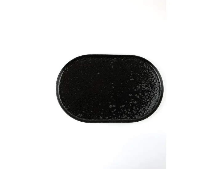 Тарелка овальная 32см Porland Black Moss