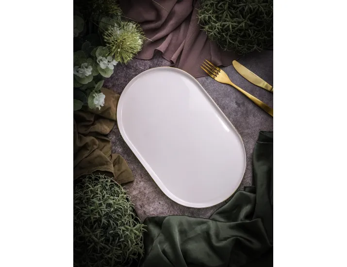 Блюдо овальное 18см Porland Chopin Gold