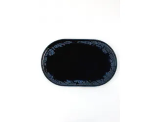 Тарелка овальная 32cм Porland Root Blue