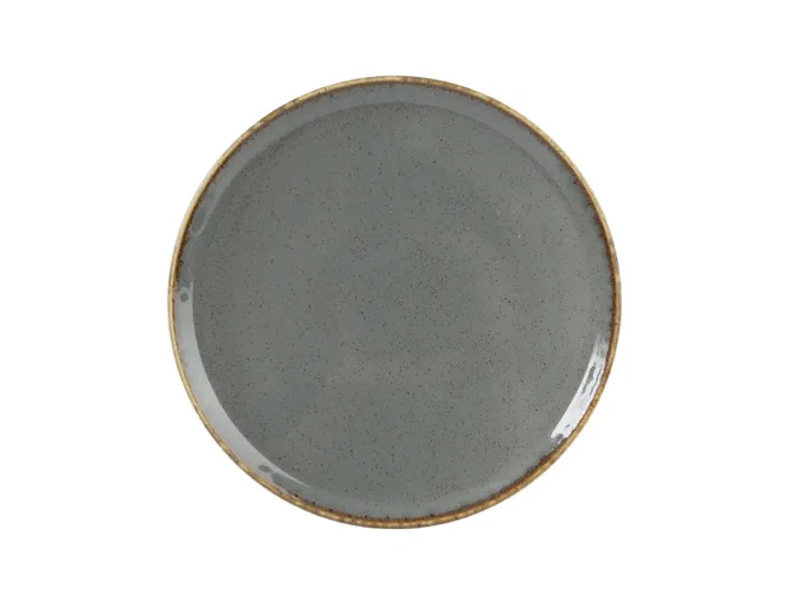Тарелка для пиццы 20см Porland Seasons Dark Grey тёмно-серый