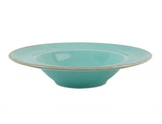 Тарелка глубокая 26см Porland Seasons Turquoise бирюзовый