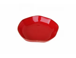 Тарелка глубокая с волнистым краем 21 см Porland Seasons Red красный