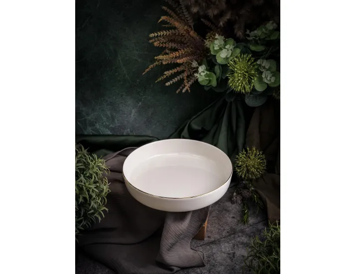 Тарелка глубокая с вертикальным бортом 19см Porland Chopin Gold