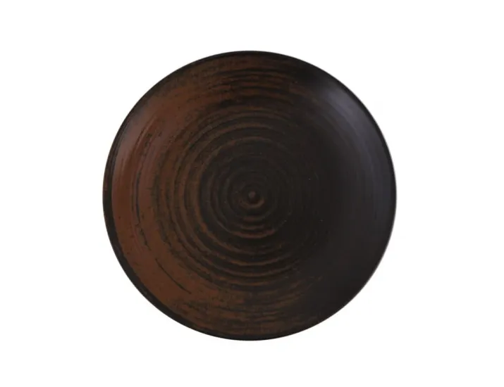 Тарелка 17см Porland LYKKE BROWN коричневый