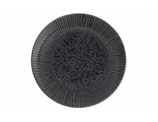 Тарелка мелкая 25 см без борта Porland Iris grey серый