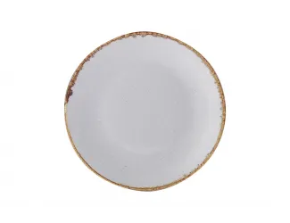 Тарелка 28 см безбортовая Porland Seasons Grey серый