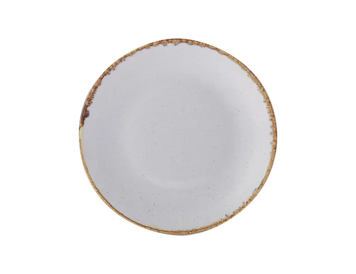 Тарелка 28 см безбортовая Porland Seasons Grey серый