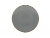 Тарелка 28 см безбортовая Porland Seasons Dark Grey тёмно-серый