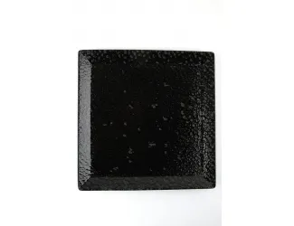 Тарелка квадратная 27см Porland Black Moss