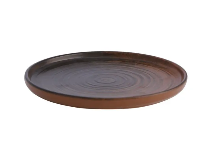 Тарелка с вертикальным бортом 24см Porland LYKKE BROWN коричневый