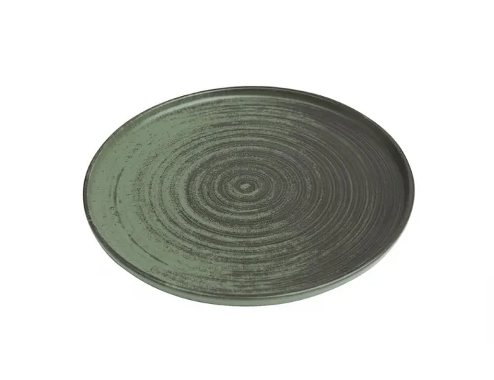 Тарелка с бортом 27см Porland LYKKE Green зелёный