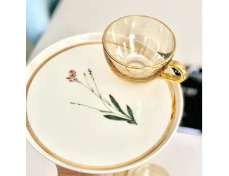 Тарелка десертная 21см Цветок №4 Porland  Botanical