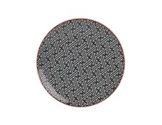 Тарелка плоская 22 см Porland Mix&Match чёрный