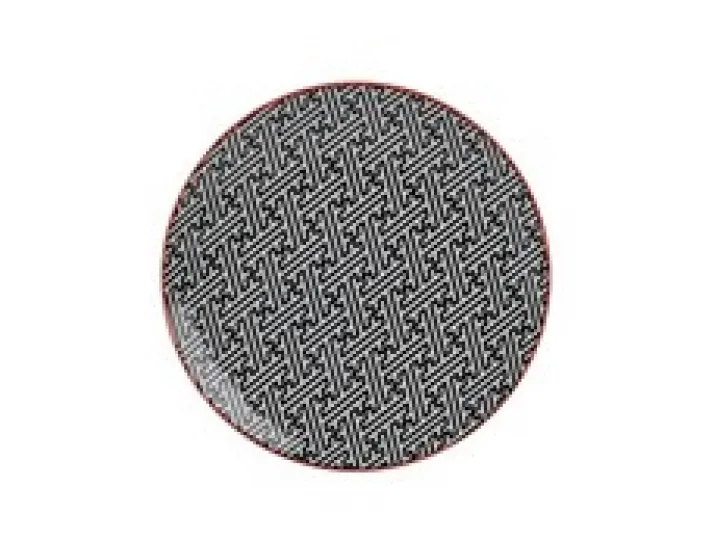 Тарелка плоская 22 см Porland Mix&Match чёрный