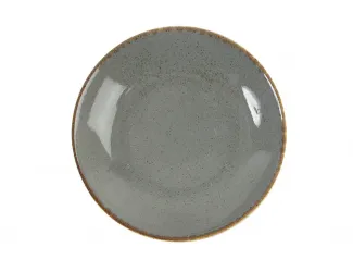 Тарелка суповая 21см Porland Seasons Dark Grey тёмно-серый