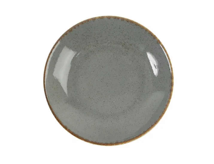 Тарелка суповая 21см Porland Seasons Dark Grey тёмно-серый