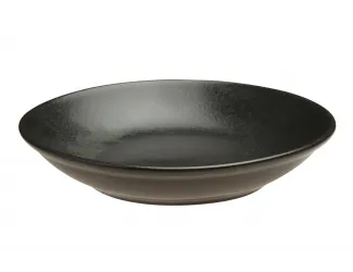 Тарелка глубокая 26 см безбортовая Porland Seasons Black чёрный