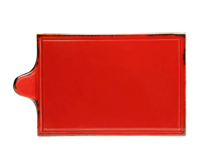 Блюдо для сыра 18*30см Porland Seasons Red красный