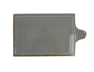 Блюдо для сыра 21х35 см Porland Seasons Dark Grey тёмно-серый