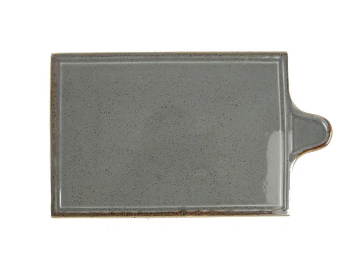 Блюдо для сыра 21х35 см Porland Seasons Dark Grey тёмно-серый