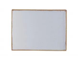 Блюдо прямоугольное 21х27см Porland Seasons Grey серый