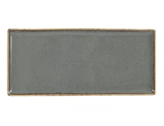 Блюдо прямоугольное 35*16см Porland Seasons Dark Grey тёмно-серый