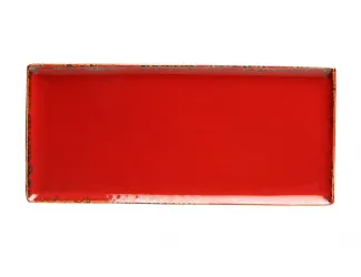 Блюдо прямоугольное 35х16 см Porland Seasons Red красный