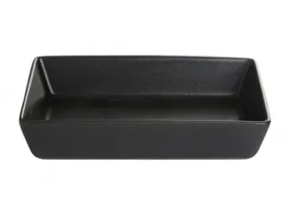 Блюдо прямоугольное 16х10 см h 4 см Porland Seasons Black чёрный