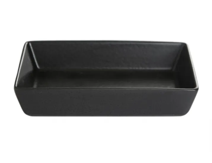 Блюдо прямоугольное 16х10 см h 4 см Porland Seasons Black чёрный