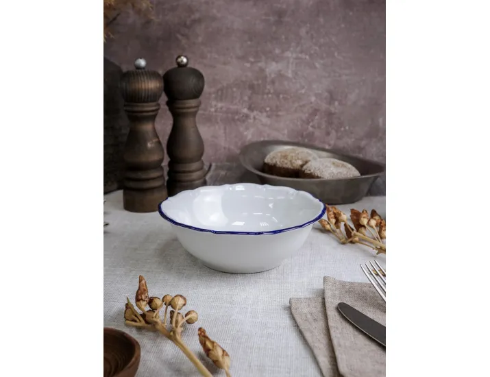 Салатник 15 см Porland Maria синий кант