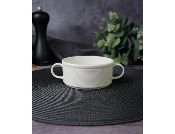 Чашка суповая с ручками 11 см Porland Line