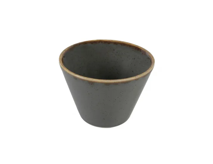 Чаша коническая d 9,5 см h 7 см 200 мл Porland Seasons Dark Grey тёмно-серый