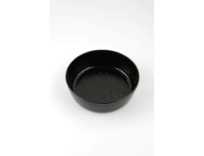 Салатник с бортом 16см Porland Black Moss гладкий