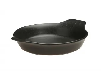 Форма для запекания d 17 см h 4 см (L c ручками  22 см) Porland Seasons Black чёрный