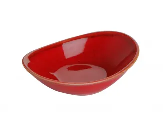 Соусник овальный 7*11см Porland Seasons Red красный