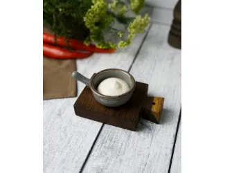 Соусник-сковорода d 6 см Porland Seasons Dark Grey тёмно-серый