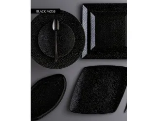 Блюдо прямоугольное 32см Porland Black Moss