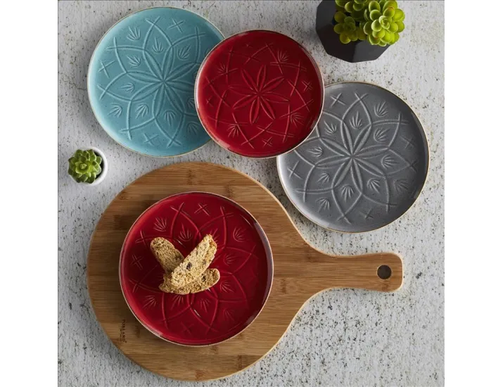 Тарелка 18см Porland Christina красная