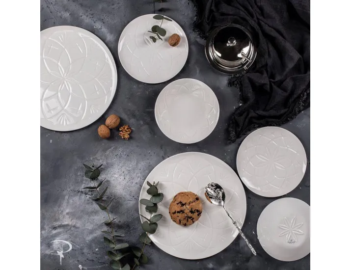 Тарелка 32см Porland Christina белая