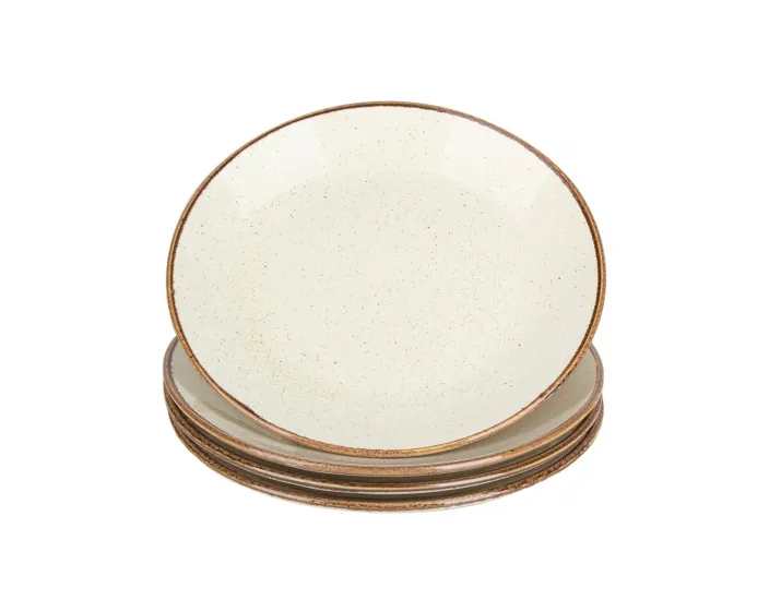 Набор тарелок 4шт 24см Porland Seasons Beige бежевый