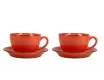 Набор чайных пар на 2 персоны 340мл Porland Seasons Orange оранжевый