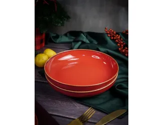 Набор салатников 22 см 2шт 835 мл Porland Seasons Red красный