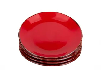 Набор тарелок 4шт 18см Porland Seasons Red красный