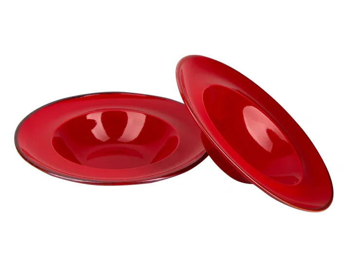 Набор тарелок глубоких 2шт 25см Porland Seasons Red красный