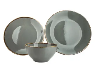 Набор обеденный на 1 персону 3 предмета Porland Seasons dark grey тёмно-серый