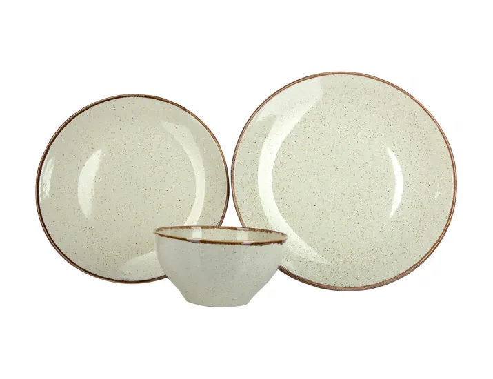 Набор обеденный на 1 персону 3 предмета Porland Seasons Beige бежевый