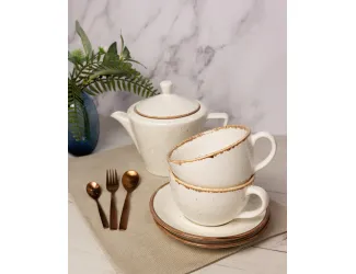 Чайный сервиз на 2 персон 5 предметов бежевый Porland Seasons Beige бежевый