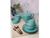 Чайный сервиз на 2 персоны 7 предметов Porland Seasons Turquoise бирюзовый