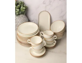 Набор чайно-столовый на 6 персон 32 предмета бежевый Porland Seasons Beige бежевый